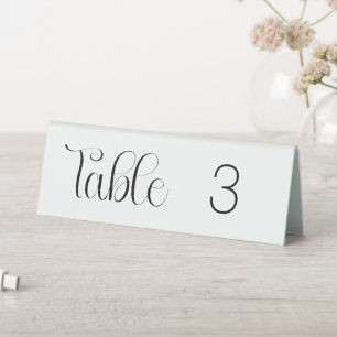 Schwarzes Tischschild 6x2 Table Tent Tischaufsteller