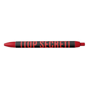 Schwarzes Top Secret Kugelschreiber