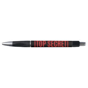 Schwarzes Top Secret Kugelschreiber