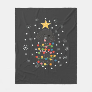 Schwarzes Toy-Pudel-Weihnachtsbaum Classic T-Shirt Fleecedecke