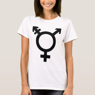 Schwarzes Transgender-Symbol T-Shirt