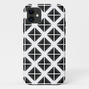 Schwarzes Trendy Triangle Muster Case-Mate iPhone Hülle