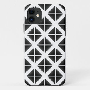 Schwarzes Trendy Triangle Muster Case-Mate iPhone Hülle