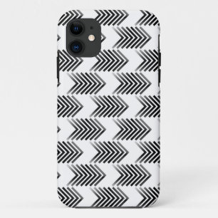 Schwarzes Tribal Arrow Muster iPhone 11 Hülle