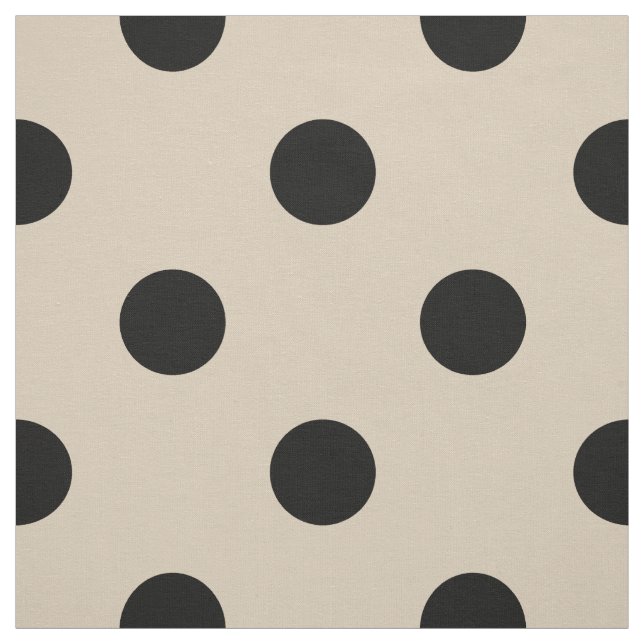 Schwarzes Tupfen-Muster - TAN Stoff (Muster)