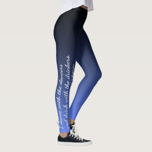 Schwarzes u. blaues Tänzer-u. Trinker-Walt Leggings