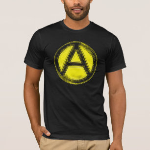 Schwarzes u. Goldanarchie-T-Shirt T-Shirt