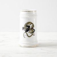 Schwarzes u. Golddrache-Tasse