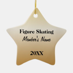 Schwarzes u. Goldsport-Team verziert oder Preise Keramikornament