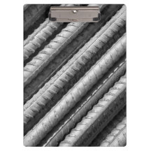Schwarzes u. graues Rebar-Klemmbrett