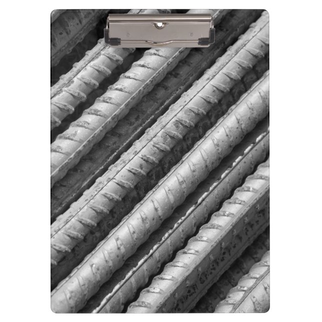 Schwarzes u. graues Rebar-Klemmbrett Klemmbrett (Vorderseite)