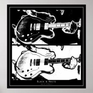 Schwarzes u. Weiß Poster