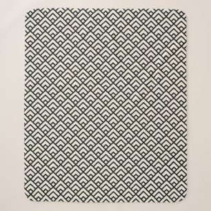 Schwarzes u. weißes geometrisches Muster Sherpadecke