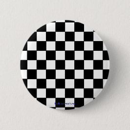 schwarzes u. weißes Schachbrett des Knopfes - Button