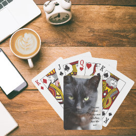 Schwarzes Übersichtsbild mit Motivierend Zitat Spielkarten