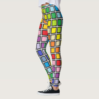 Schwarzes umrissene breitere leggings
