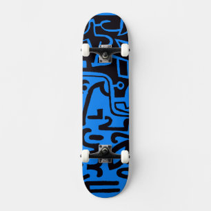 Schwarzes und blaues extremes Sport-Surfer-Skatebo Skateboard