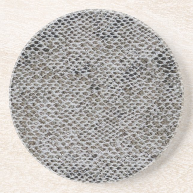 Schwarzes und Brown-Schlangen-Haut Untersetzer (Vorne)