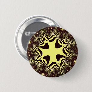 Schwarzes und Gelbes Kreuz Button