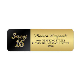 Schwarzes und Gold, Druckdiamanten Bonbon 16