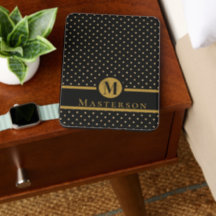 Schwarzes und goldenes Monogramm-Buchstabe "R" mit