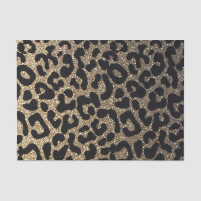 Schwarzes und GoldGlitzer Seidenpapier (Vorderseite)