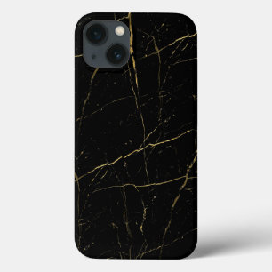 Schwarzes und Goldmarmor Case-Mate iPhone Hülle