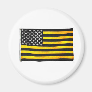 Schwarzes und Goldnew orleans NOLA amerikanische Magnet