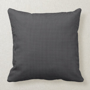 Schwarzes und graues Kohlenstoff-Faser-Polymer Kissen