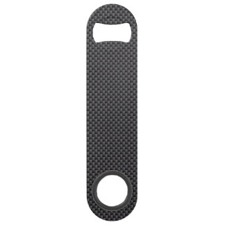 Schwarzes und graues Kohlenstoff-Faser-Polymer Speedflaschenöffner