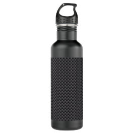 Schwarzes und graues Kohlenstoff-Faser-Polymer Trinkflasche