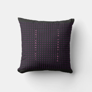 Schwarzes und Lila Business-Lässig-Throw-Kissen Kissen