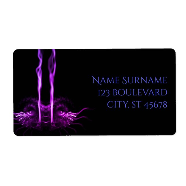 Schwarzes und Lila Drachenrauchen (Vorne)