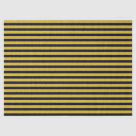 Schwarzes und metallisches goldenes Streifenmuster Seidenpapier