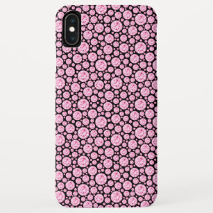 Schwarzes und rosa Diamant Bling Muster Case-Mate iPhone Hülle