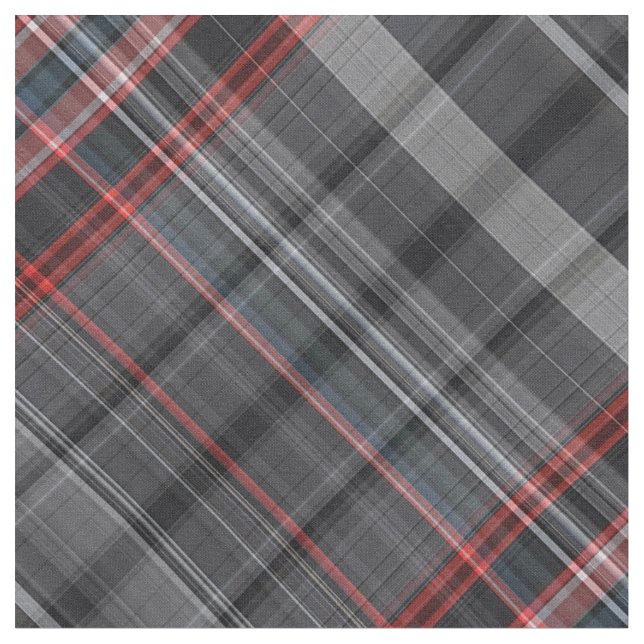 Schwarzes und rotes kariertes stoff (Nahaufnahme)