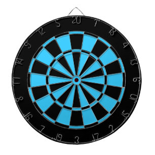 Schwarzes und Türkisblau Dartscheibe
