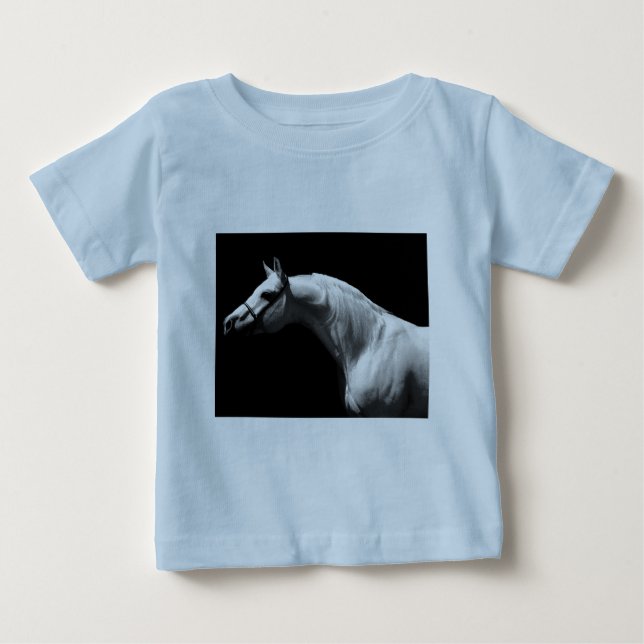 Schwarzes und Weiß Baby T-shirt (Vorderseite)