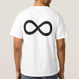 Schwarzes Unendlichsymbol T-Shirt