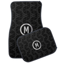 Schwarzes Verderbmuster | Monogramm