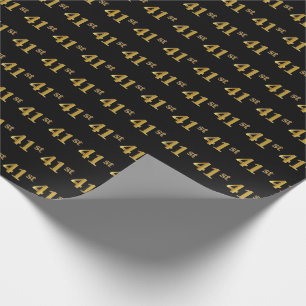 Schwarzes, (Vierzig-Erstes) Ereignis des Geschenkpapier