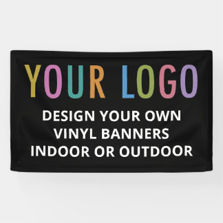 Schwarzes Vinylbanner, individuelles Logo, für Inn Banner