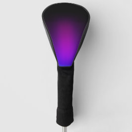 Schwarzes Violet Gradient Glow Golf Headcover