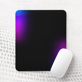 Schwarzes Violet Gradient Glow Mousepad