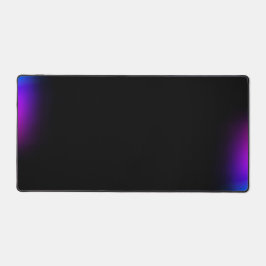 Schwarzes Violet Gradient Glow Schreibtischunterlage
