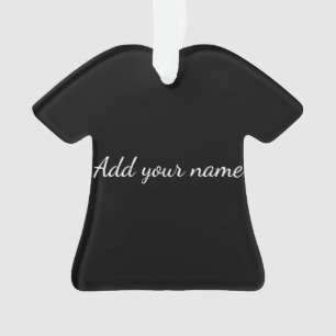 Schwarzes Vollton add name Text Nachricht hier wer Ornament