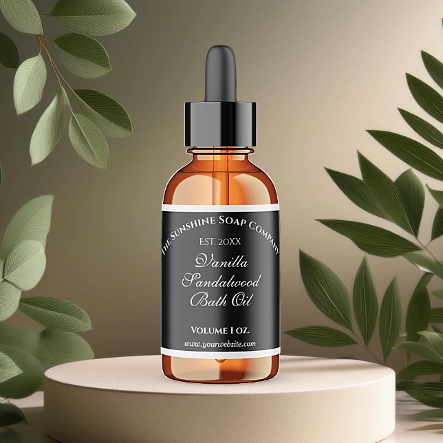 Schwarzes, wasserdichtes Tropfflaschen Etikett 1,5 (Von Creator hochgeladen)