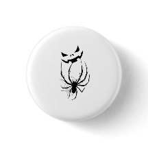 Schwarzes & Weißes Spinnennetz-Horror-Halloween