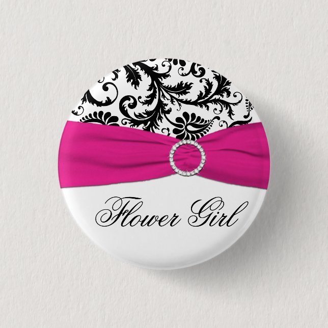 Schwarzes, weißes und pinkfarbenes button (Vorderseite)