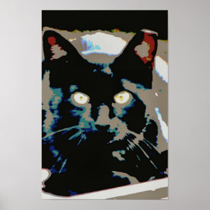 Schwarzes wildes Plakat